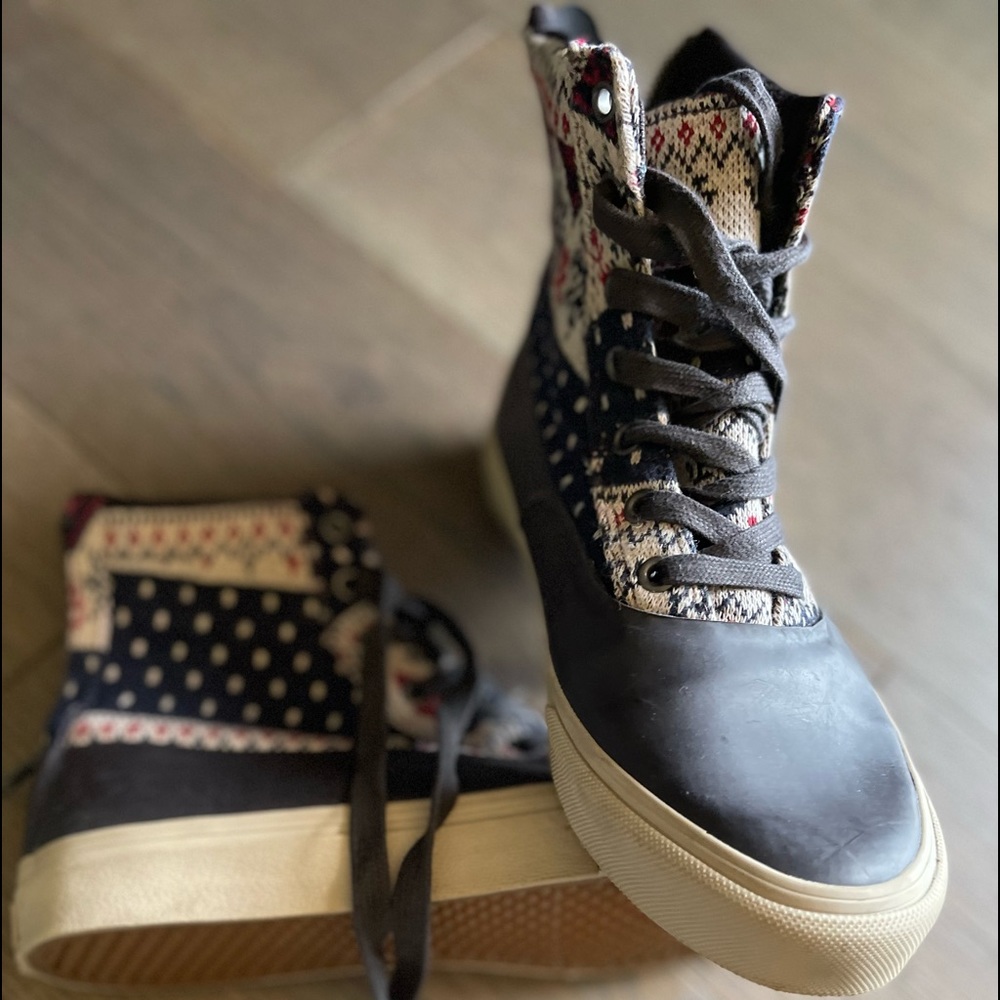 Vans. Winter rain boots